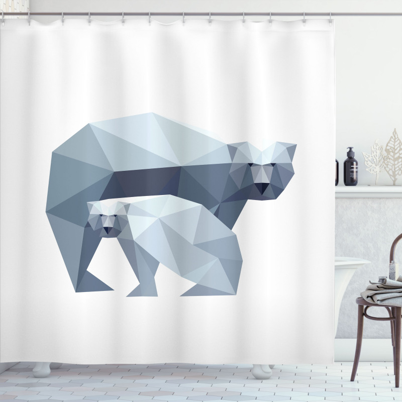 Nordic Animal Art Shower Curtain