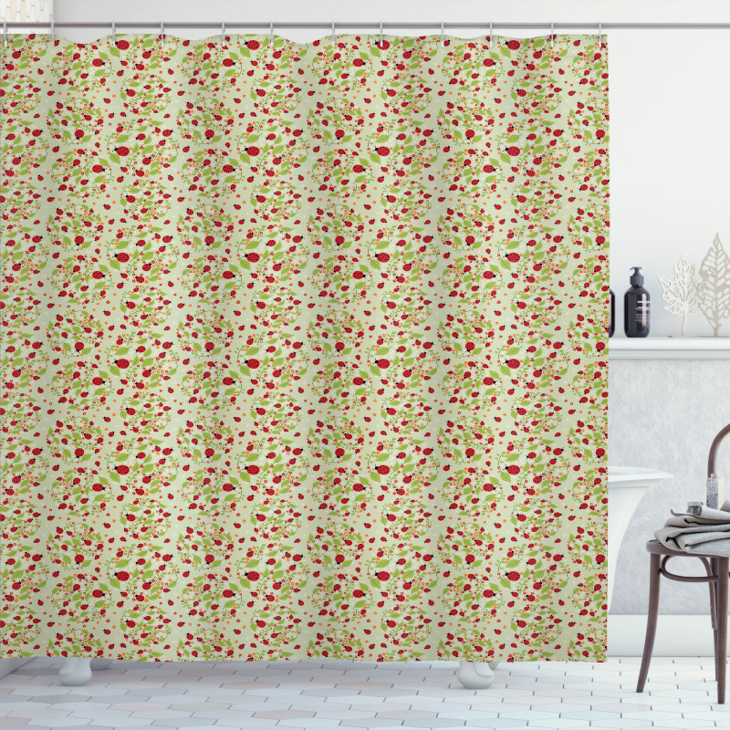 Vibrant Foliage Nature Shower Curtain