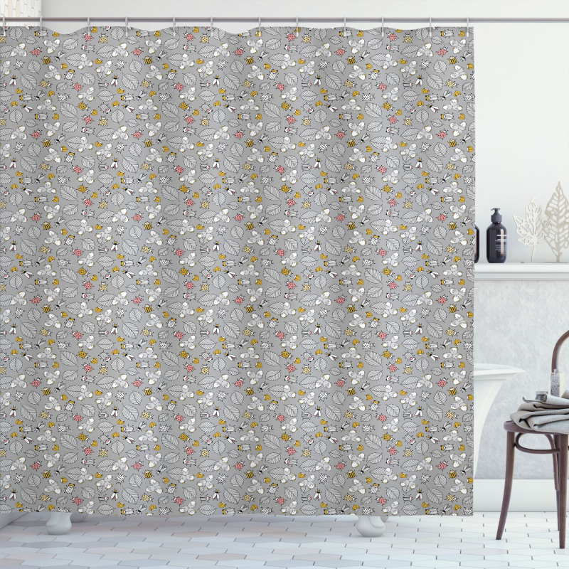 Autumn Forest Leaves Shower Curtain