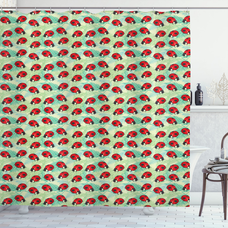 Spring Season Fauna Shower Curtain