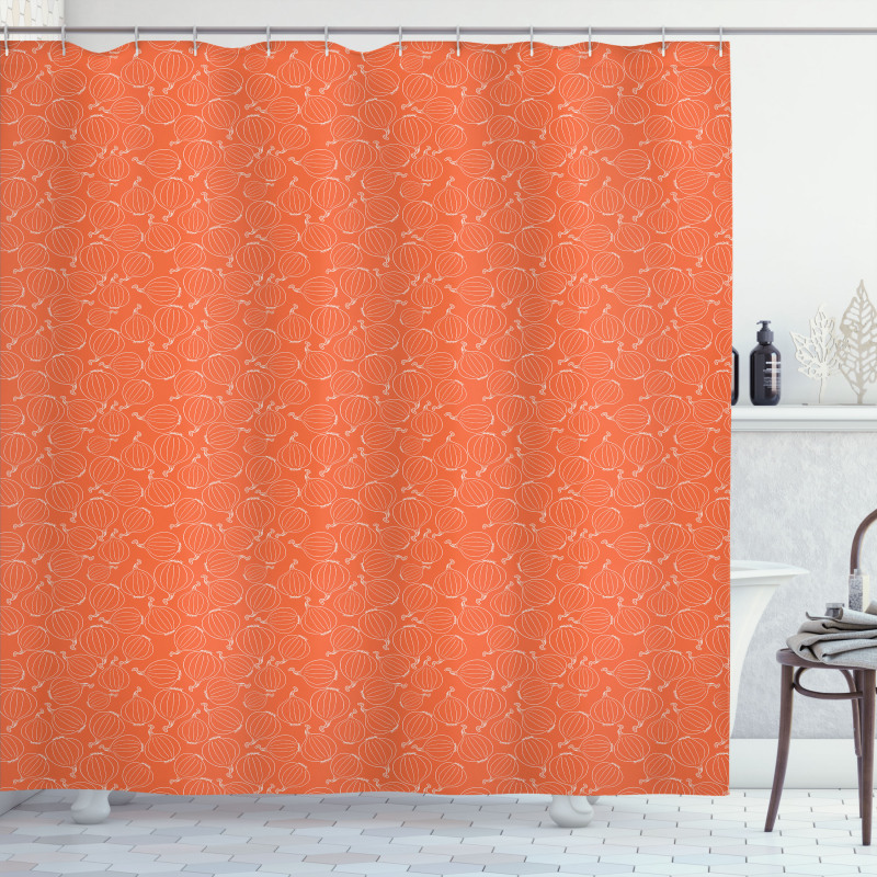 Outline Onions Shower Curtain