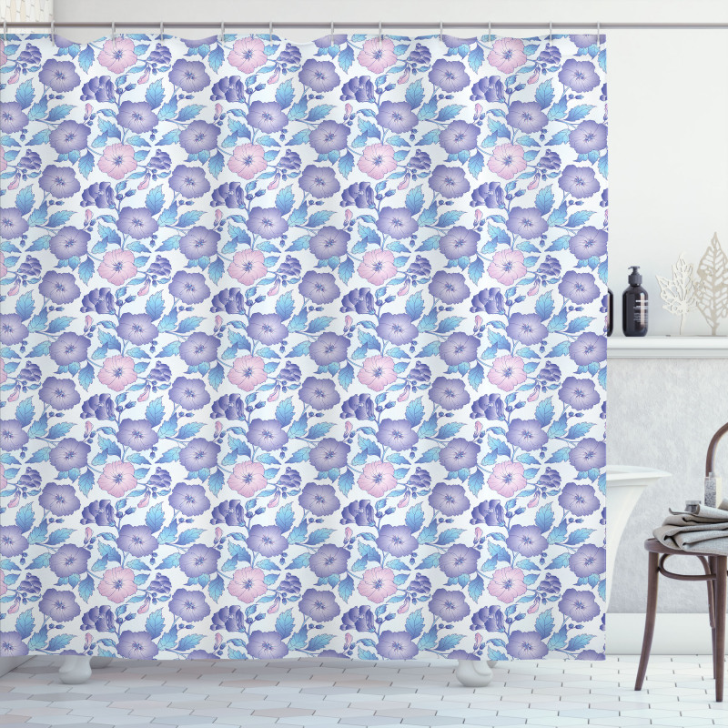 Exotic Flower Bouquet Shower Curtain