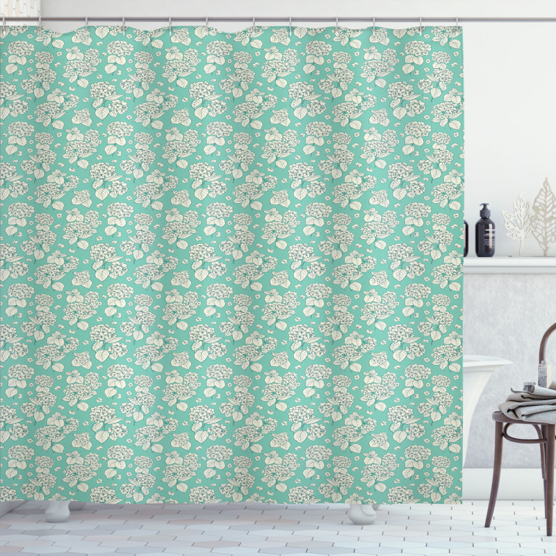 Romantic Hydrangeas Shower Curtain