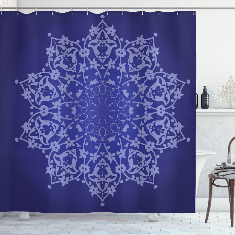 Floral Lacework Art Shower Curtain