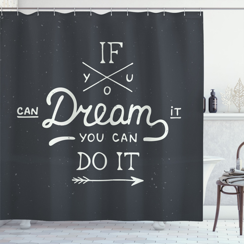 Wise Words Vintage Shower Curtain