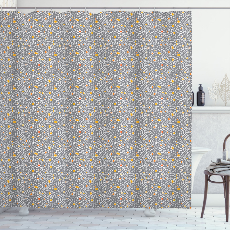 Abstract Spotty Shower Curtain