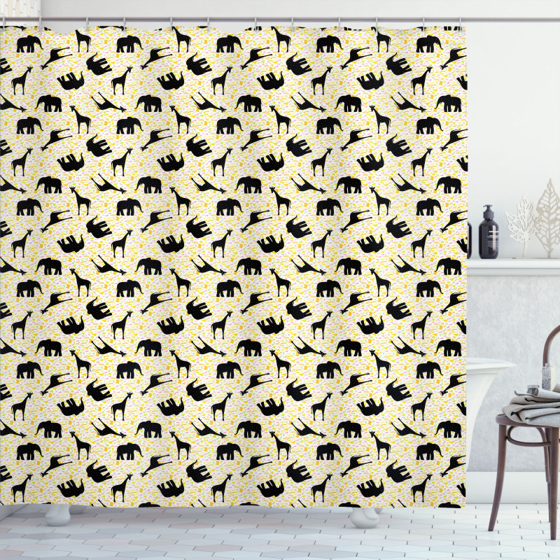 Zoo Animals Spotty Shower Curtain