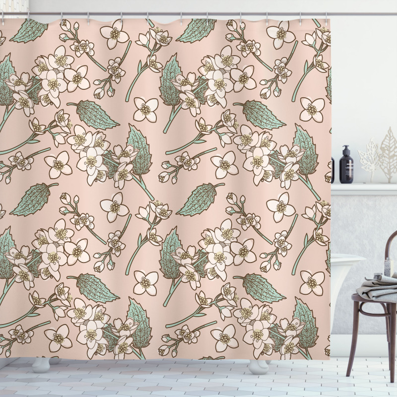 Tender Spring Petals Shower Curtain