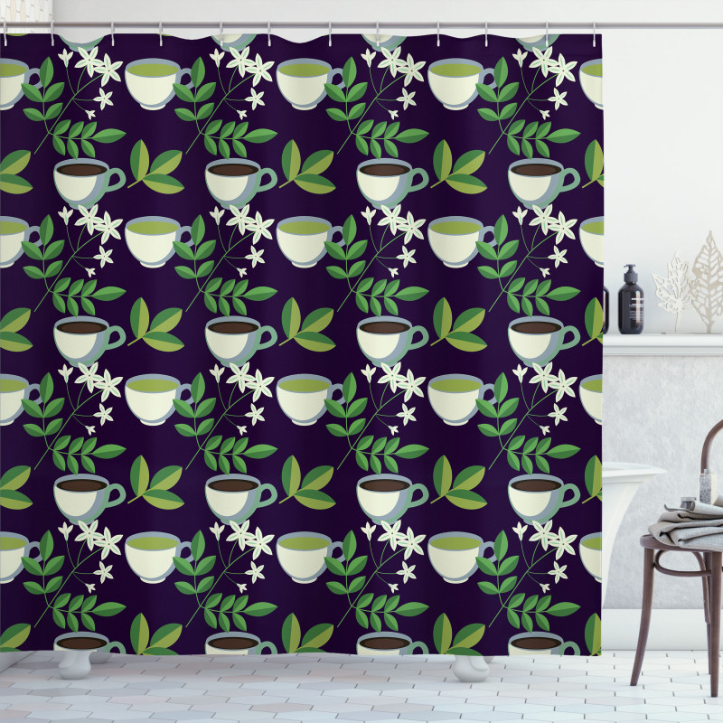 Healthy Organic Tea Shower Curtain