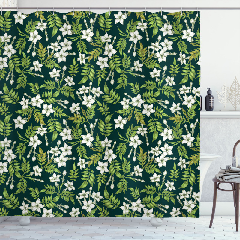 Awakening Floral Buds Shower Curtain