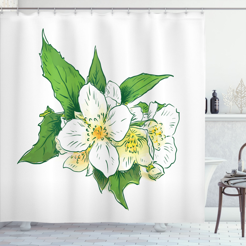 Freshness and Purity Shower Curtain