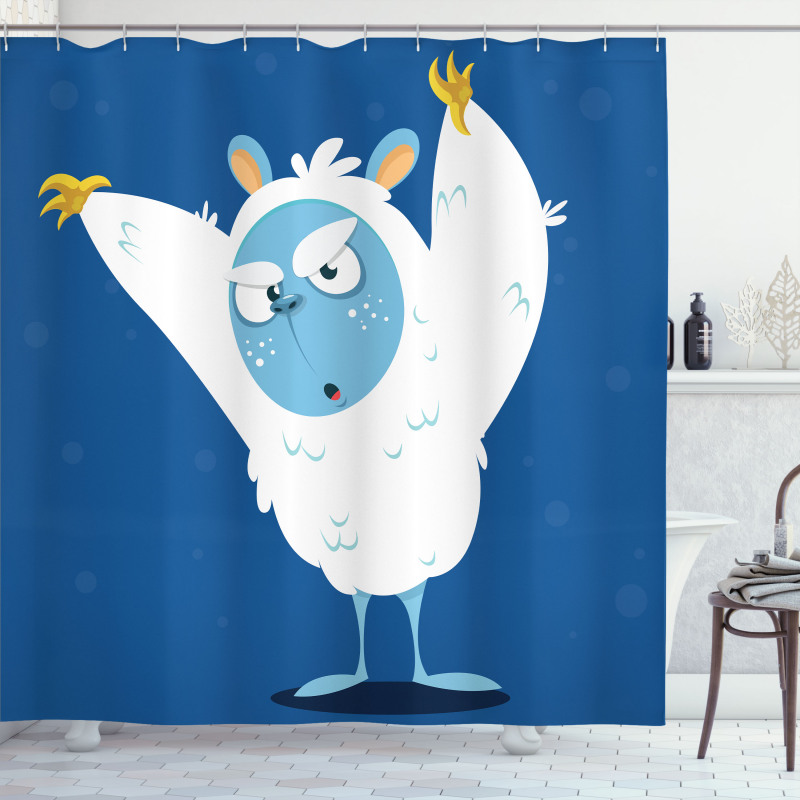 Wild Scary Yeti Costume Shower Curtain