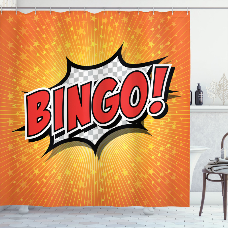 Cartoon Speech Bubble Shower Curtain