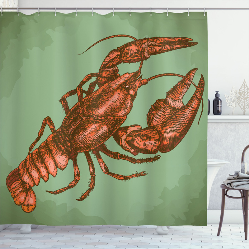 Antique Vintage Style Shower Curtain