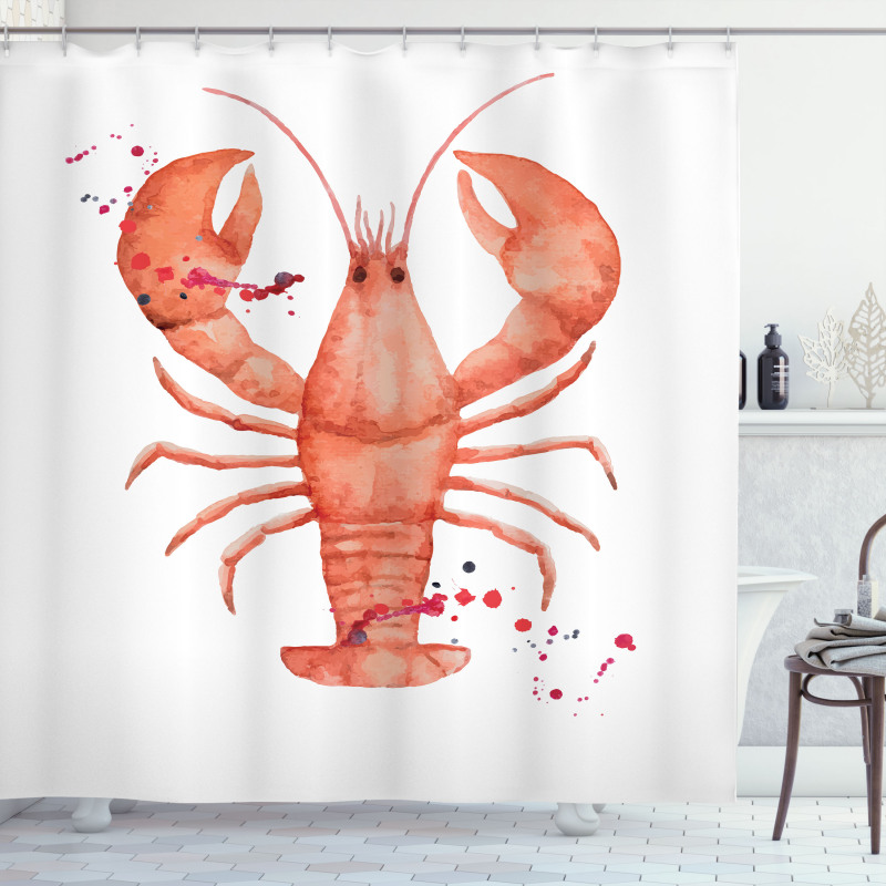 Fresh Organic Seafood Shower Curtain