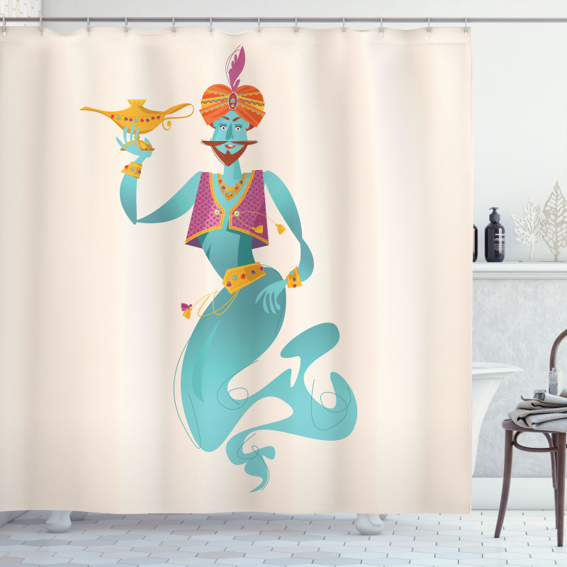 Genie with Magic Tool Shower Curtain