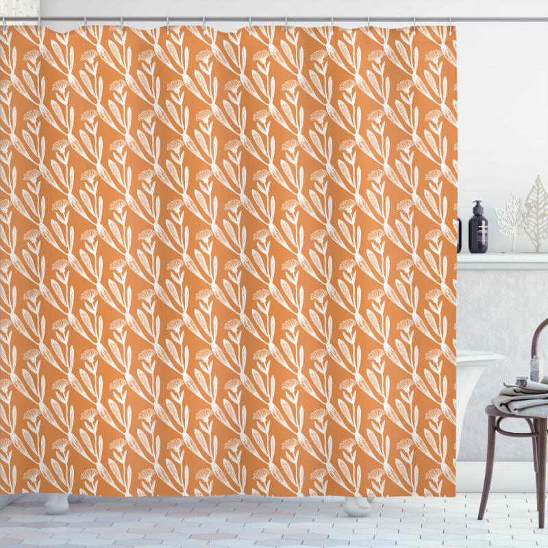 Calendula Pattern Shower Curtain