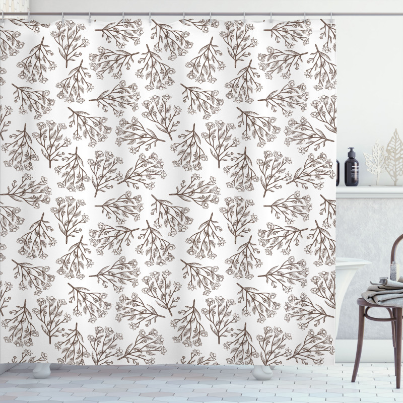 Chamomiles Sketch Shower Curtain