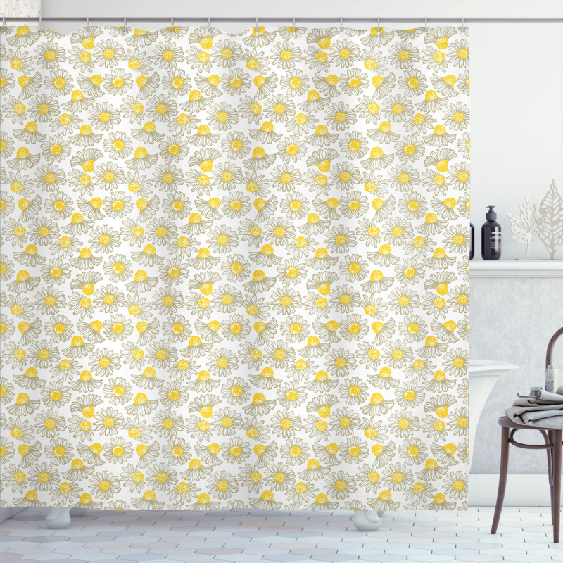 Chamomile Bloom Shower Curtain