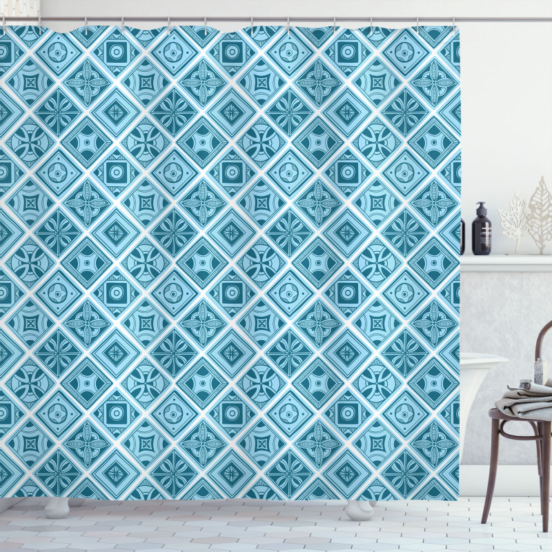 Lisboa Azulejos Shower Curtain