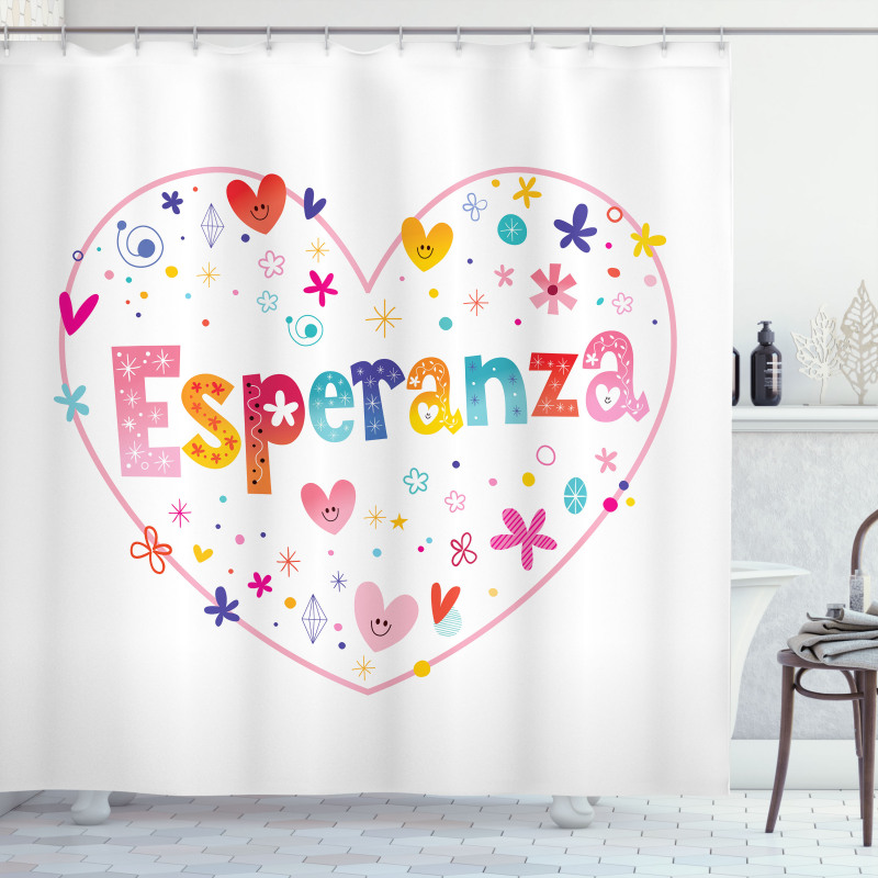 Esperanza Girls Name Shower Curtain