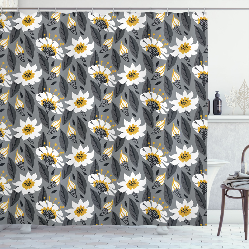 Daisy Petals Shower Curtain