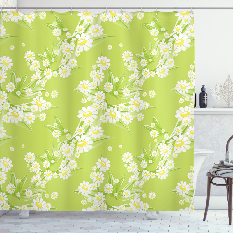 Fresh Green Springtime Shower Curtain