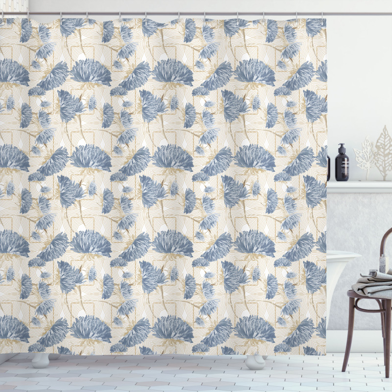 Soft Tones Shabby Ornate Shower Curtain