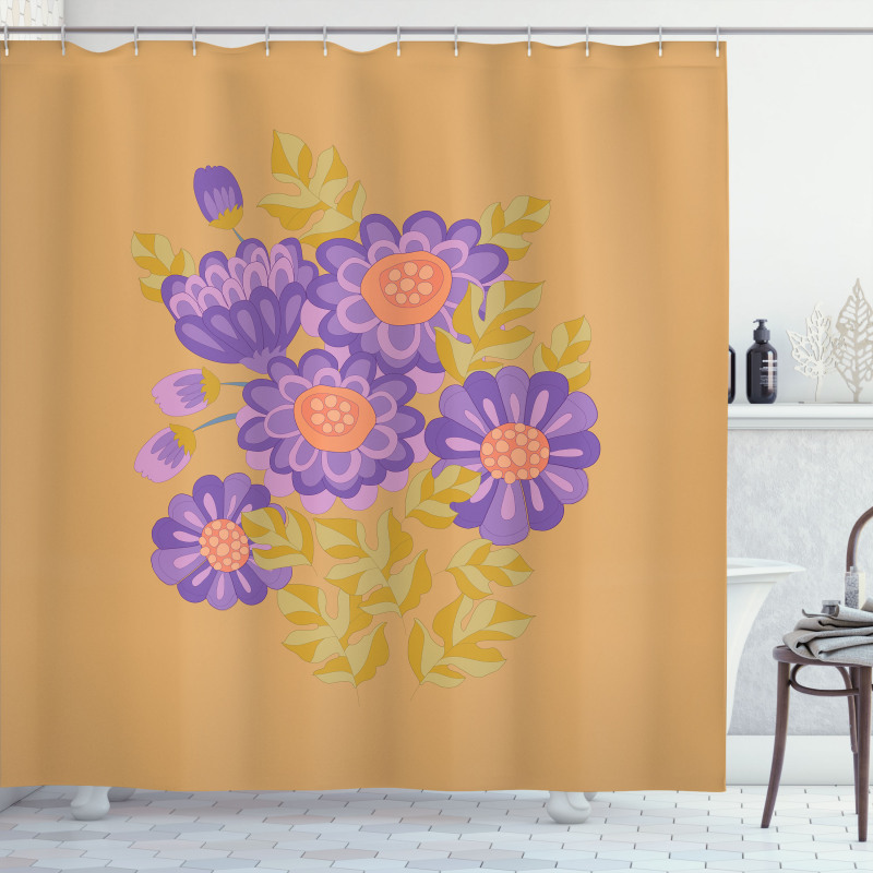 Bouquet of Fall Blossom Shower Curtain