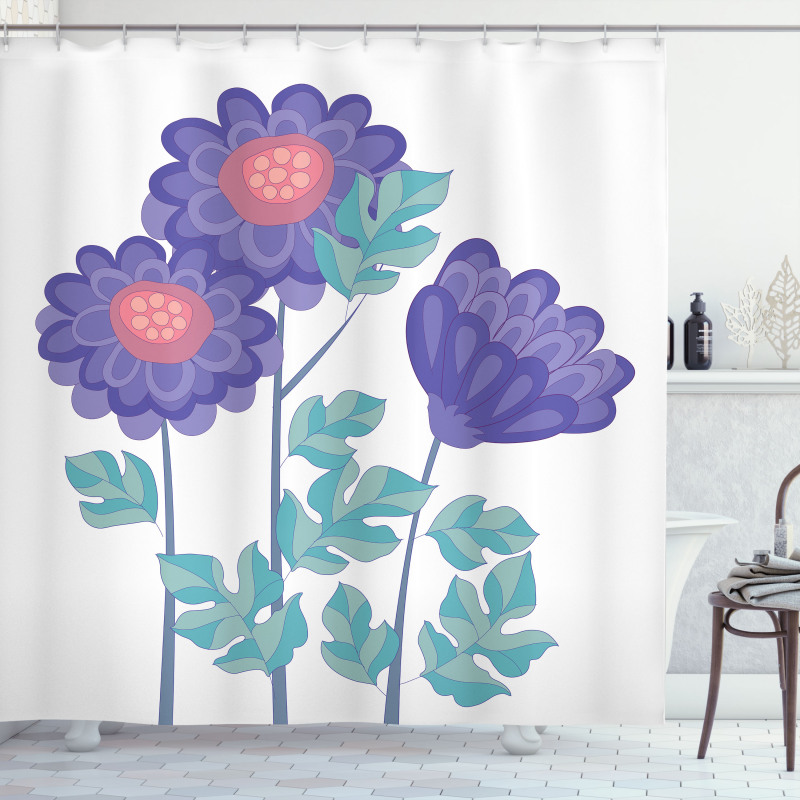 Ornamental Flower Bouquet Shower Curtain