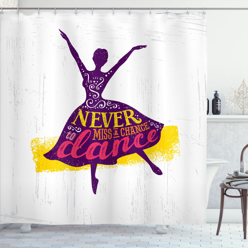 Female Dancer Shower Curtain