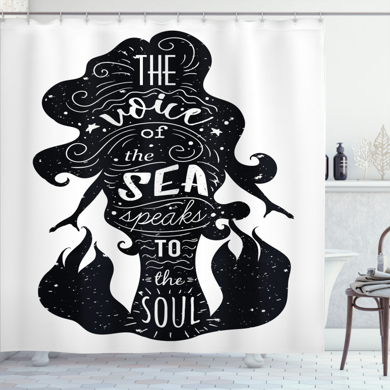 Voice of Sea Soul Shower Curtain