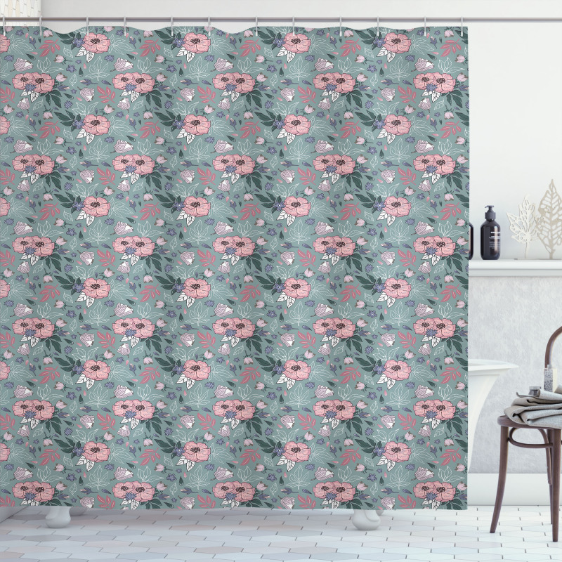 Nature Growth Design Shower Curtain