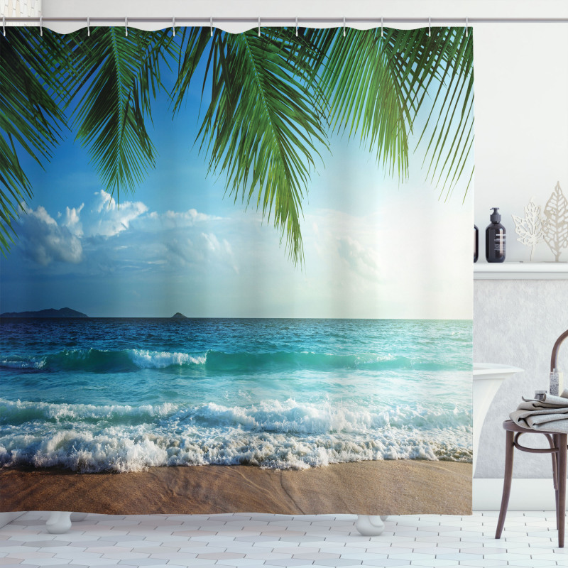 Palms Tropical Island Shower Curtain