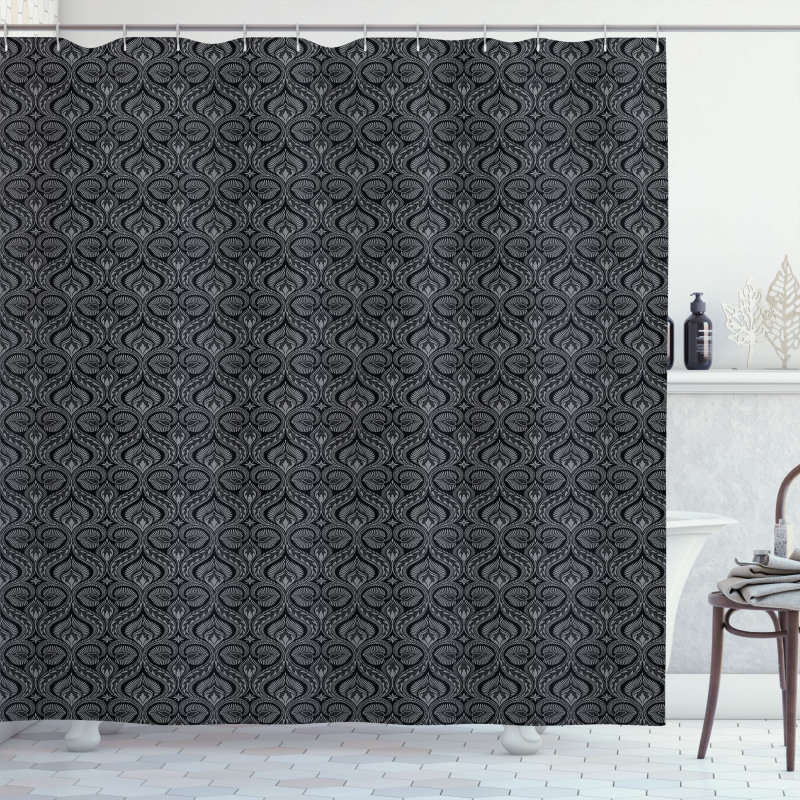 Boho Traditional Shower Curtain