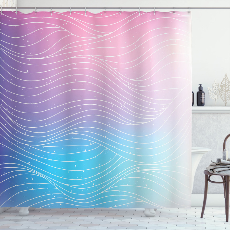 Nebula Sky Ombre Effect Shower Curtain