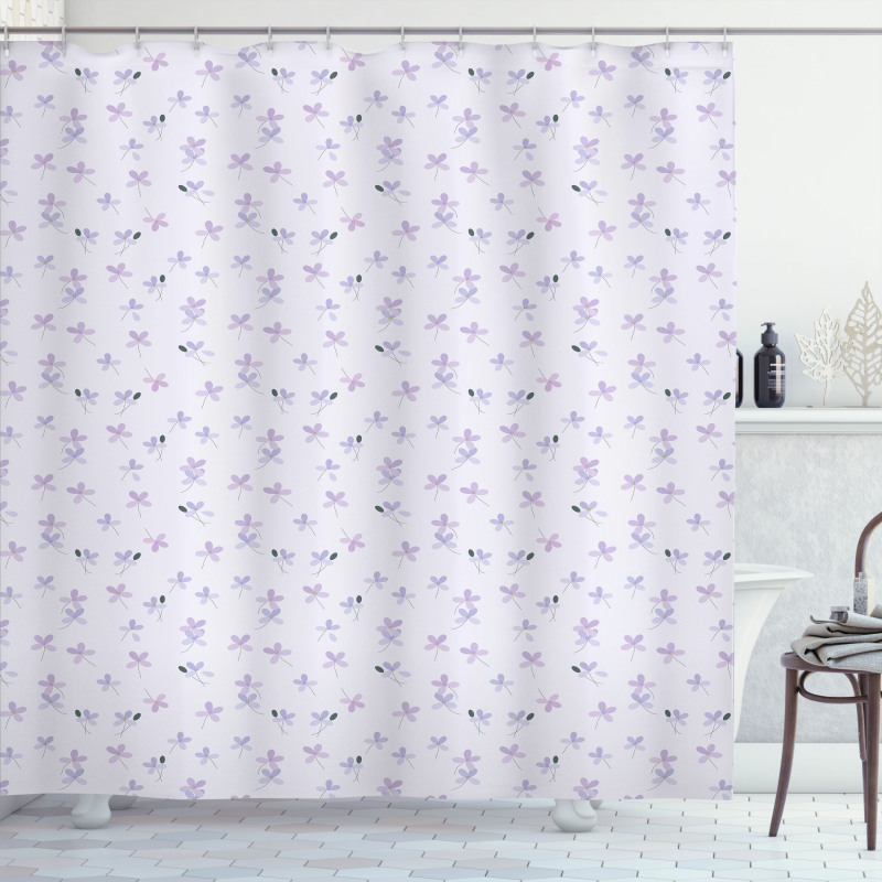 Small Spring Blossoms Shower Curtain