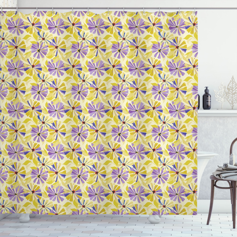 Nostalgic Spring Flowers Shower Curtain