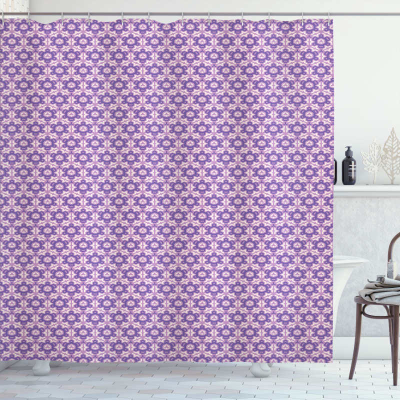 Vintage Pastel Modules Shower Curtain