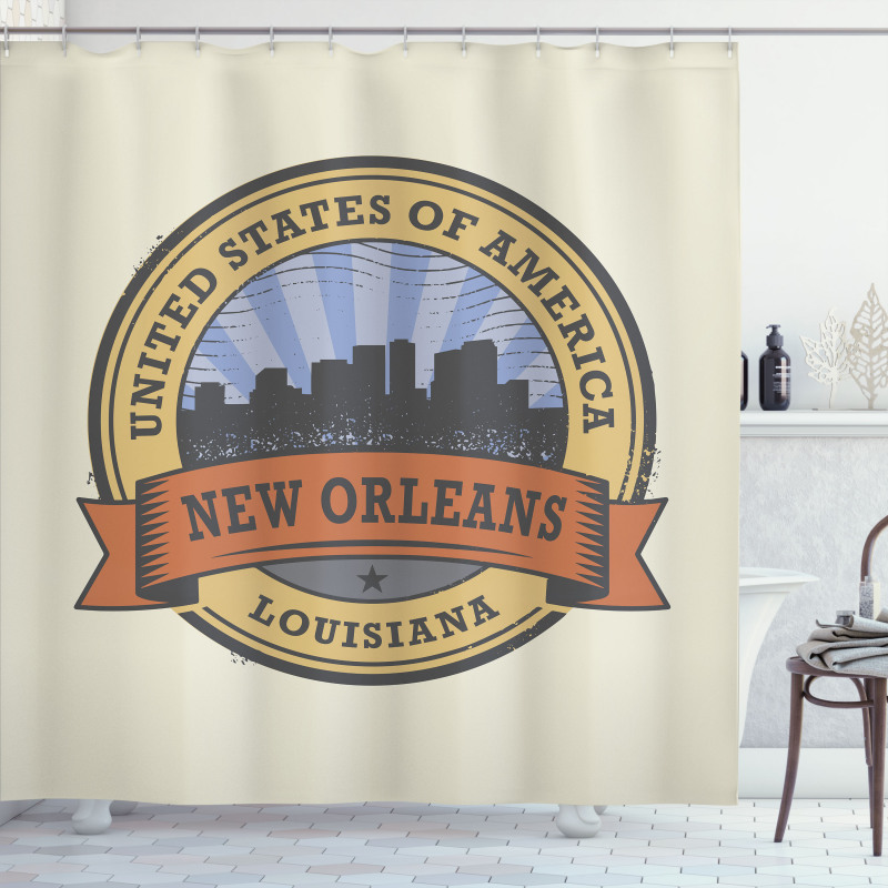 Louisiana City View Shower Curtain