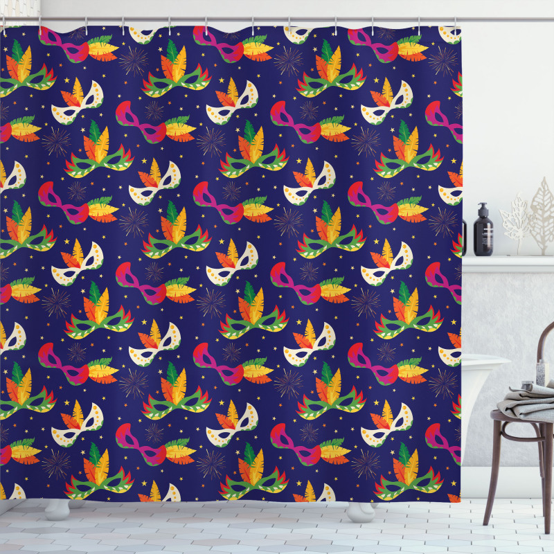 Carnival Masks Shower Curtain