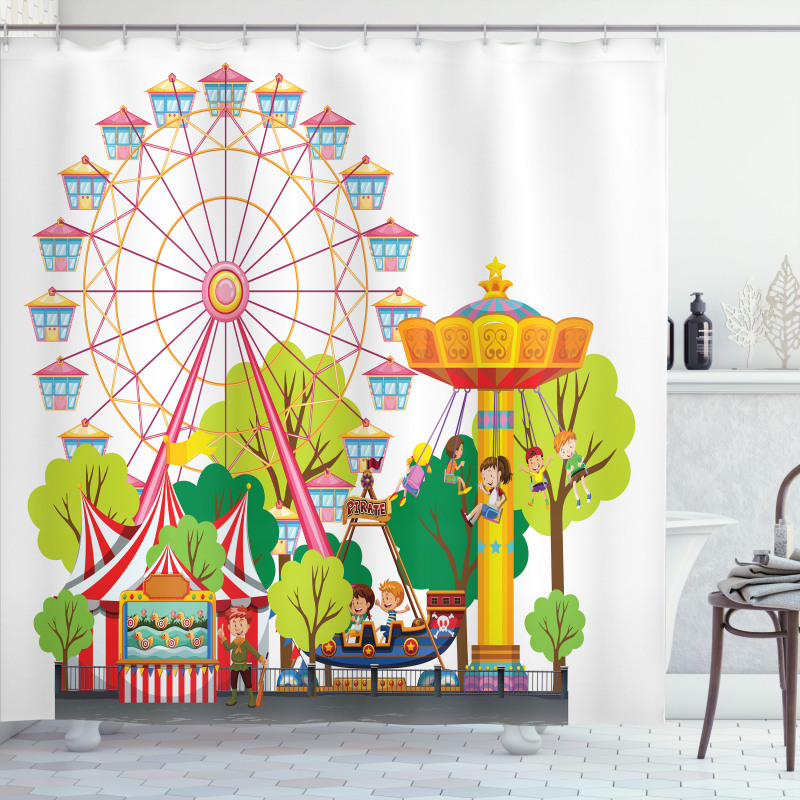 Carnival Tents Shower Curtain