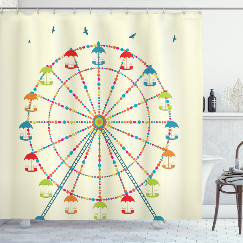Colorful Structure Shower Curtain