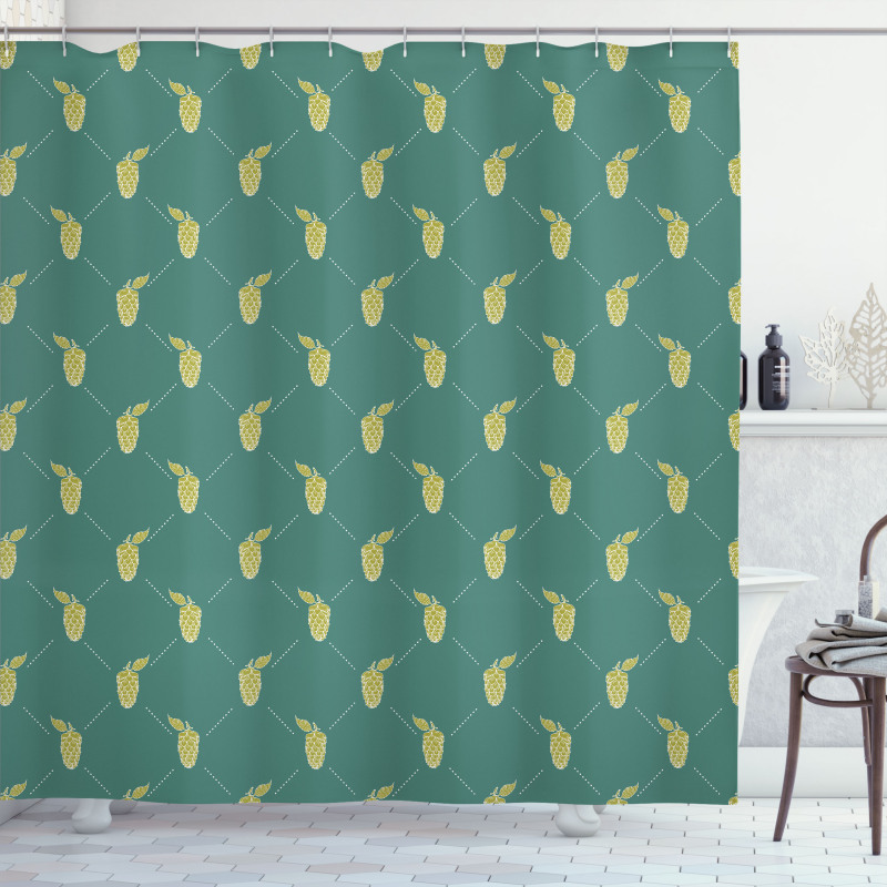 Hops Organic Brewery Shower Curtain