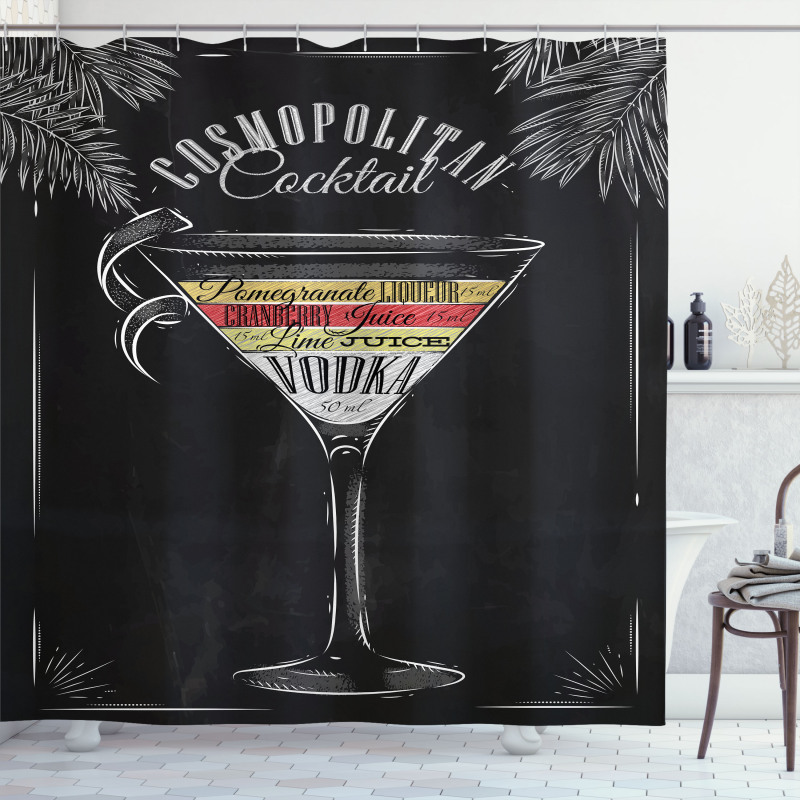 Cosmopolitan Recipe Shower Curtain