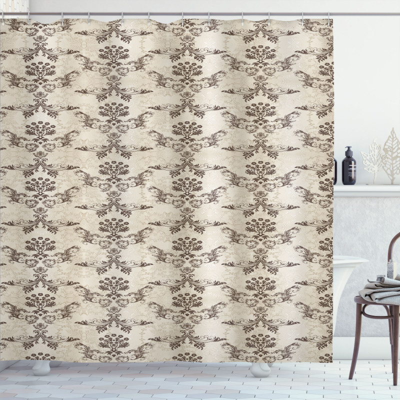 Old Fashioned Damask Art Shower Curtain