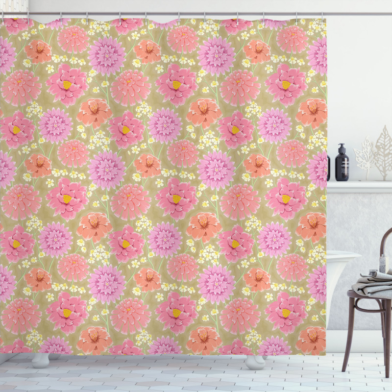 Delicate Flowers Shower Curtain