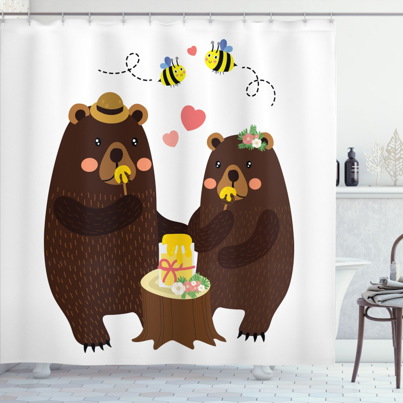 Forest Party Having Fun Shower Curtain