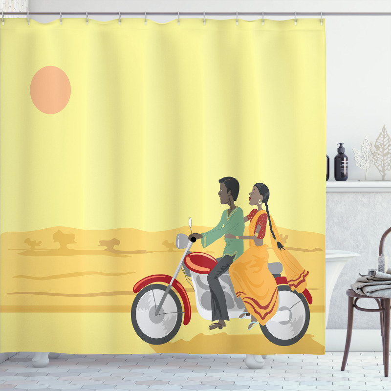 Couple Sunset Shower Curtain