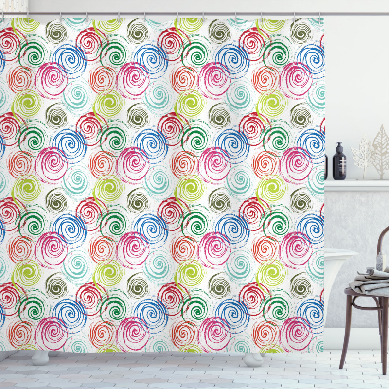 Colorful Contemporary Shower Curtain